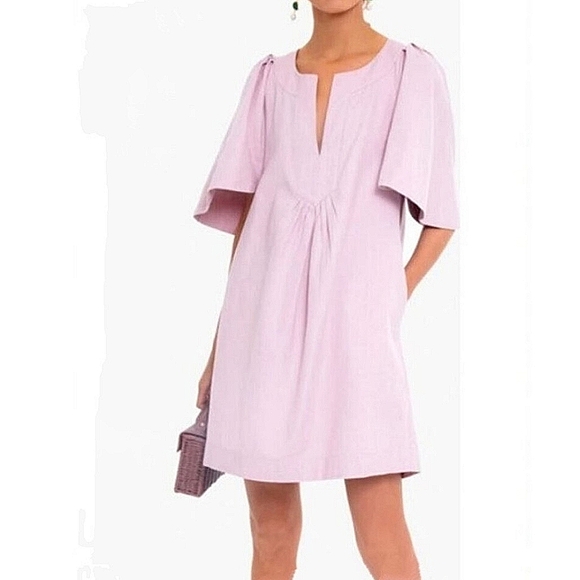 Pomander Place Dresses & Skirts - Pomander Place By Tuckernuck Women's Finley Flutter Sleeve Dress In Orchid XXL